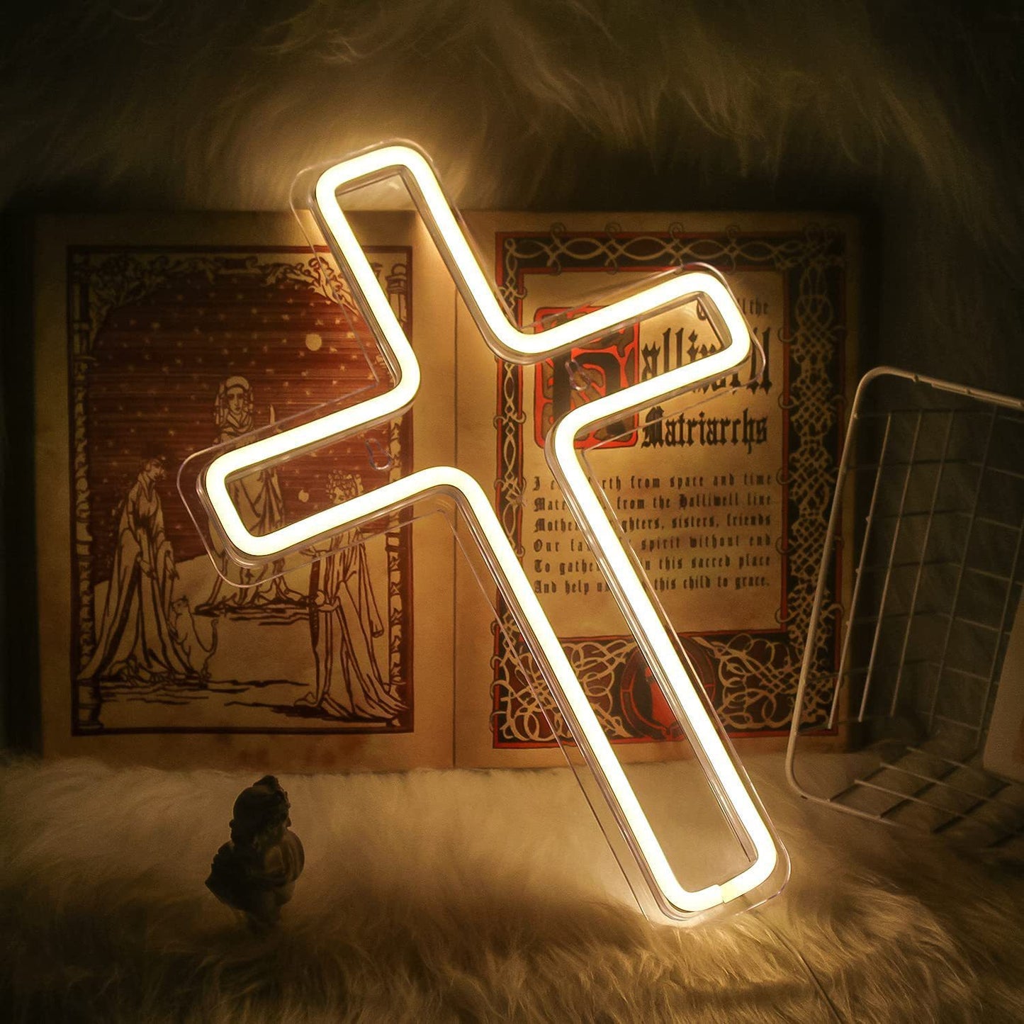 USB Cross Bedroom Children's Room Decoration LED Neon Light